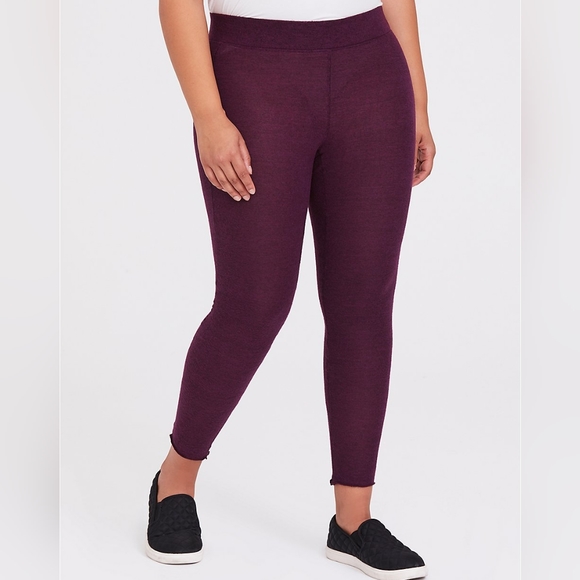 torrid Pants - Torrid Burgundy Full Length Leggings Size 3